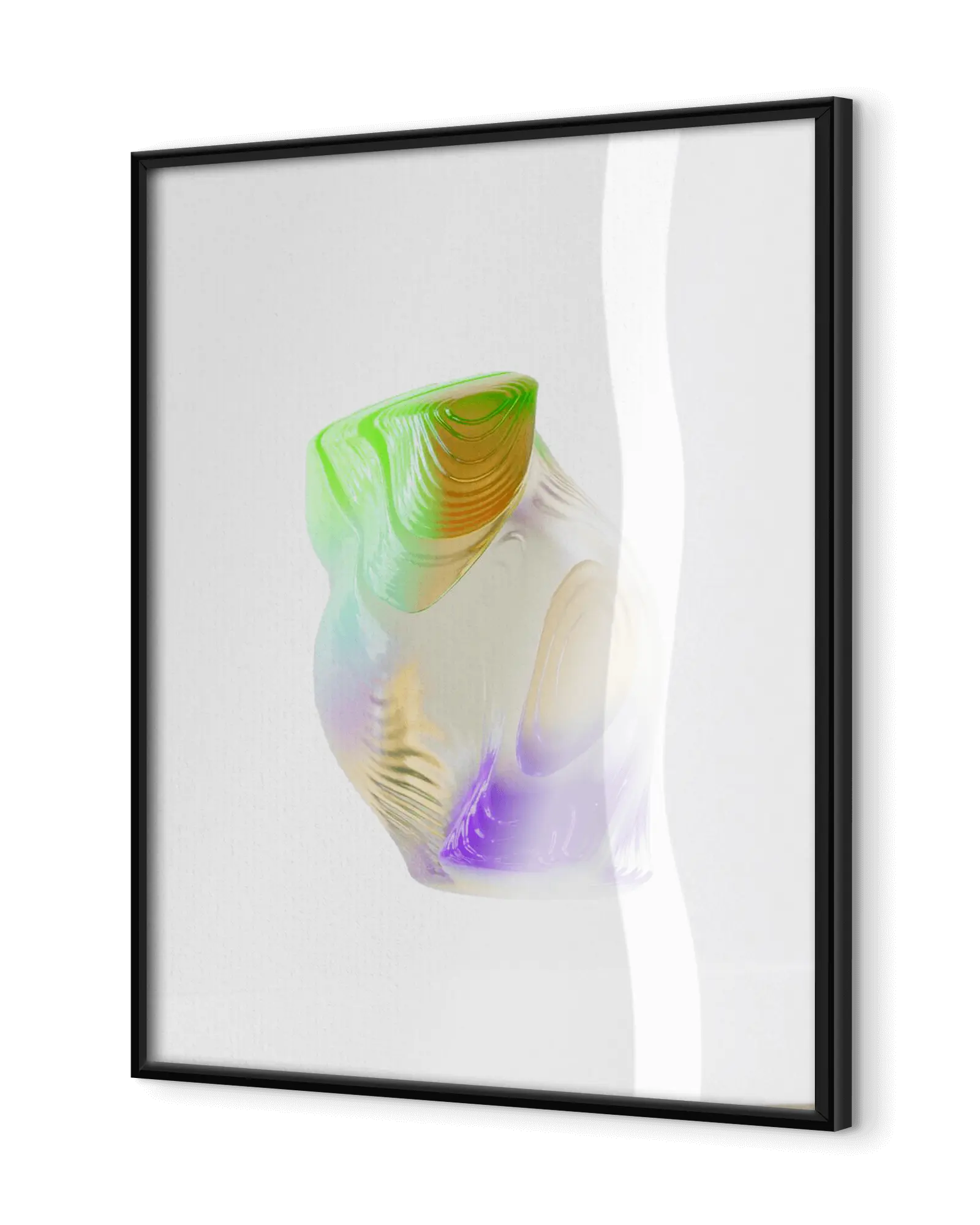 Classic Semi-Glossy Paper Wooden Framed Poster